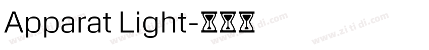 Apparat Light字体转换 Apparat Light字体转换